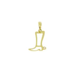 Pingente Bota Rodeio em Ouro 18 Kilates � 25335